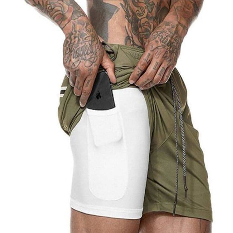 Shorts Quick Dry Para Treino 2 em 1 | Esporte Air Effect