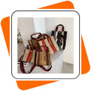 Bolsa Feminina de Lona Luxo | Grande & Pequena | Chic