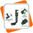 Suporte de Celular para Retrovisor | 360° Giratório, Retrátil e Multifuncional