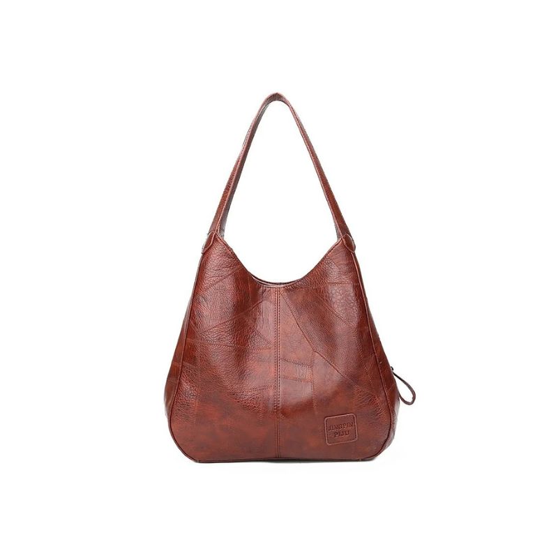 Bolsa Feminina Vintage Luxo Couro Macio Tote 3 Bolsos