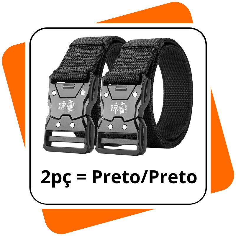 Kit 2 Cintos Táticos - Fivela Automática e Ajustável