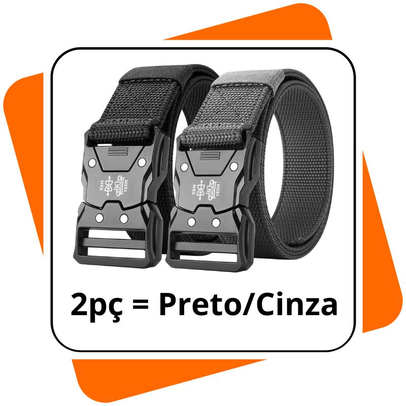 Kit 2 Cintos Táticos - Fivela Automática e Ajustável