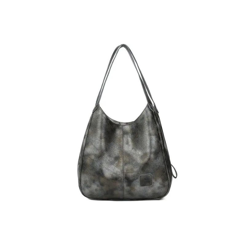 Bolsa Feminina Vintage Luxo Couro Macio Tote 3 Bolsos