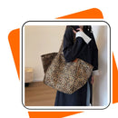 Bolsa Feminina Grande Leopardo, Ombro e Mão, Casual e Estilosa