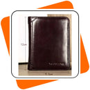 Carteira Masculina de Couro Legítimo – Proteção RFID, Compacta e Elegante