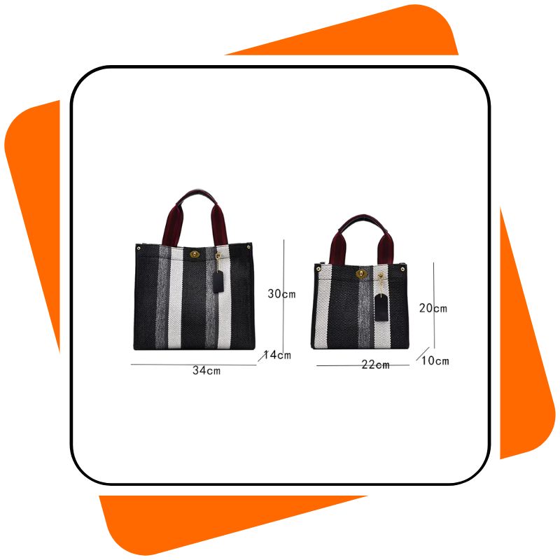 Bolsa Feminina de Lona Luxo | Grande & Pequena | Chic