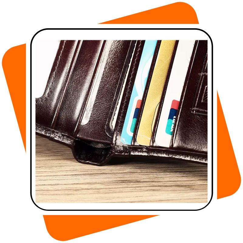 Carteira Masculina de Couro Legítimo – Proteção RFID, Compacta e Elegante