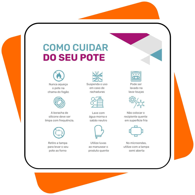 Kit 10 Potes de Vidro Herméticos 370ml – Vedação Total