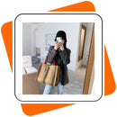 Bolsa Feminina de Lona Luxo | Grande & Pequena | Chic