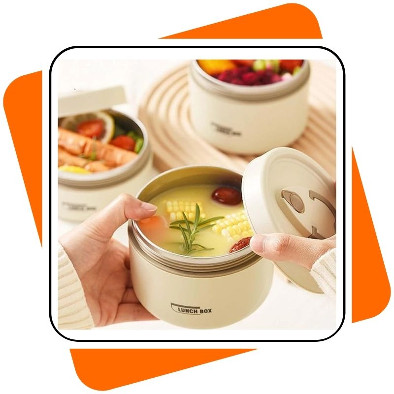 Lancheira Térmica 3 em 1 – Recipientes Empilháveis e Portáteis