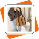 Bolsa Feminina de Lona Luxo | Grande & Pequena | Chic