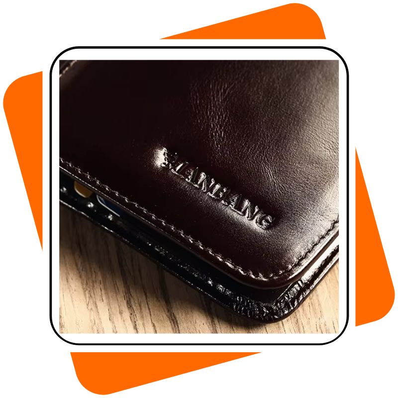 Carteira Masculina de Couro Legítimo – Proteção RFID, Compacta e Elegante