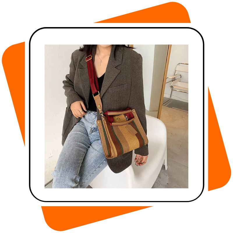 Bolsa Feminina de Lona Luxo | Grande & Pequena | Chic