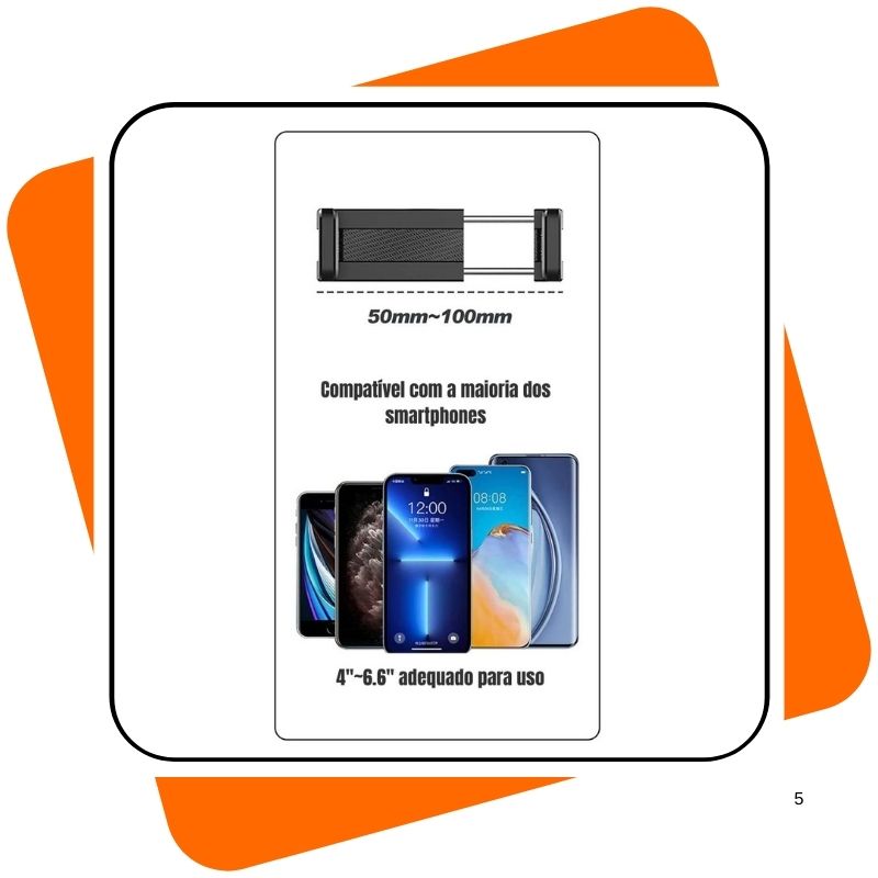 Suporte Universal para Celular 360° para Carro e Outros Usos