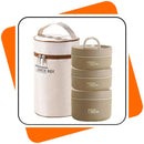 Lancheira Térmica 3 em 1 – Recipientes Empilháveis e Portáteis