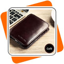 Carteira Masculina de Couro Legítimo – Proteção RFID, Compacta e Elegante