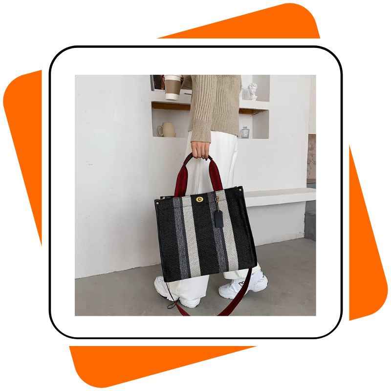 Bolsa Feminina de Lona Luxo | Grande & Pequena | Chic