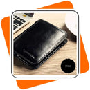 Carteira Masculina de Couro Legítimo – Proteção RFID, Compacta e Elegante