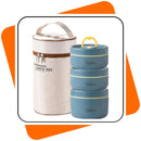 Lancheira Térmica 3 em 1 – Recipientes Empilháveis e Portáteis