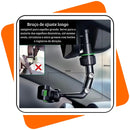 Suporte de Celular para Retrovisor | 360° Giratório, Retrátil e Multifuncional