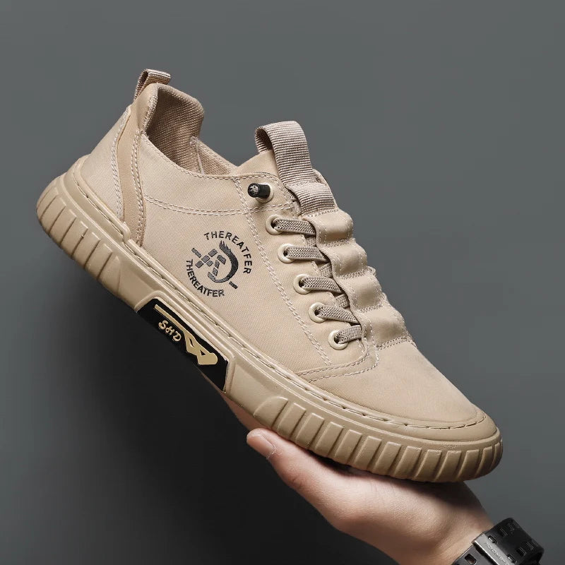 Tênis de Lona Casual Moda Confortáveis Costurado