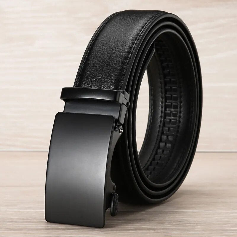 Cinto Couro Automatic Buckle Masculino